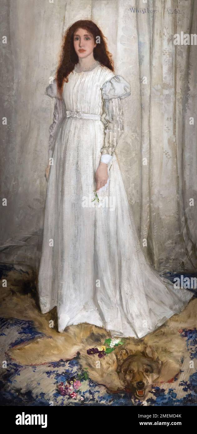 Symphony in White, no 1, The White Girl, James McNeill Whistler, 1861-1872, Banque D'Images