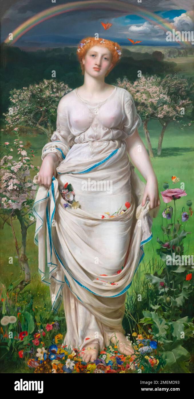 Gentle Spring, Frederick Sandys, 1865, Banque D'Images