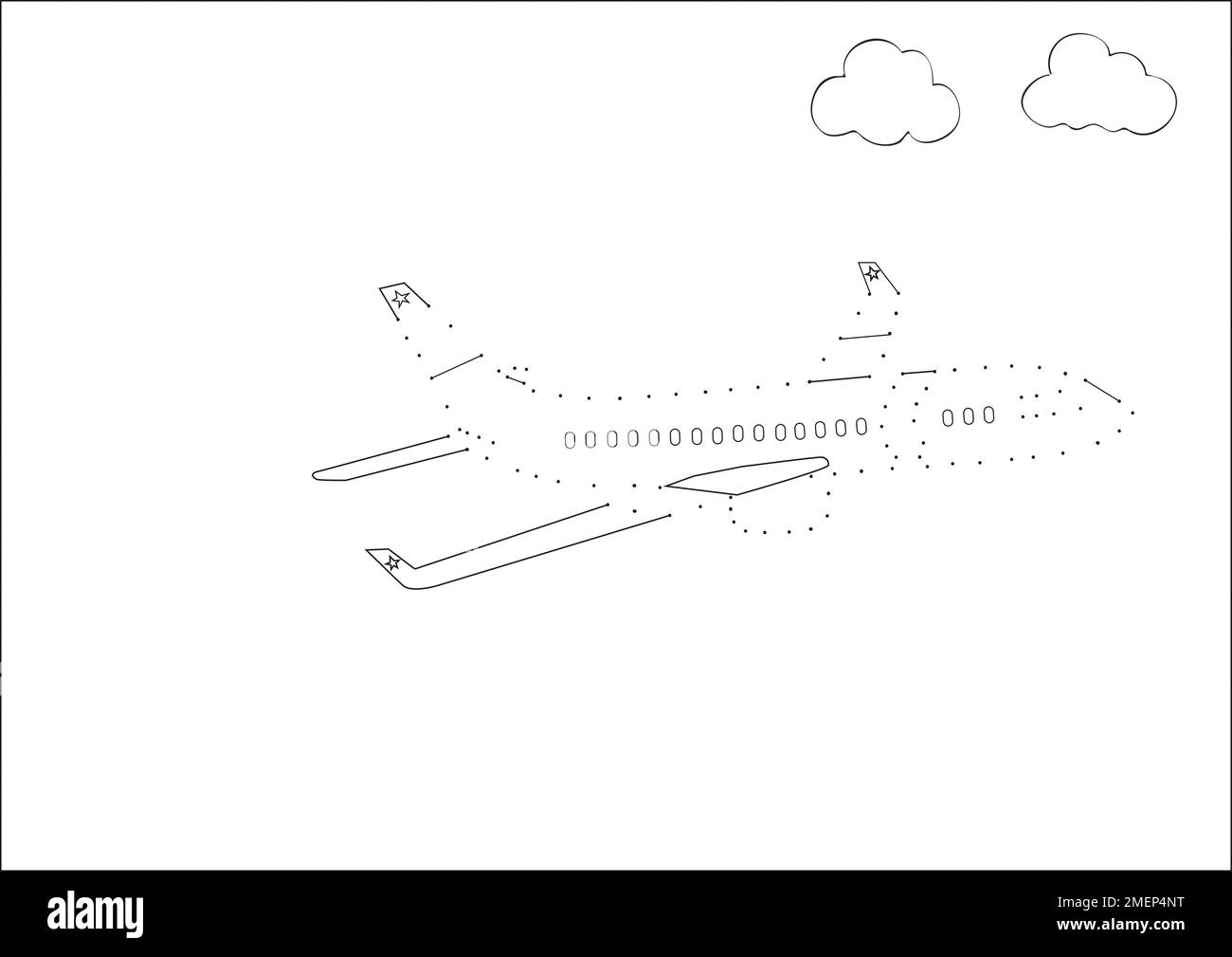 Avion point à point Banque D'Images