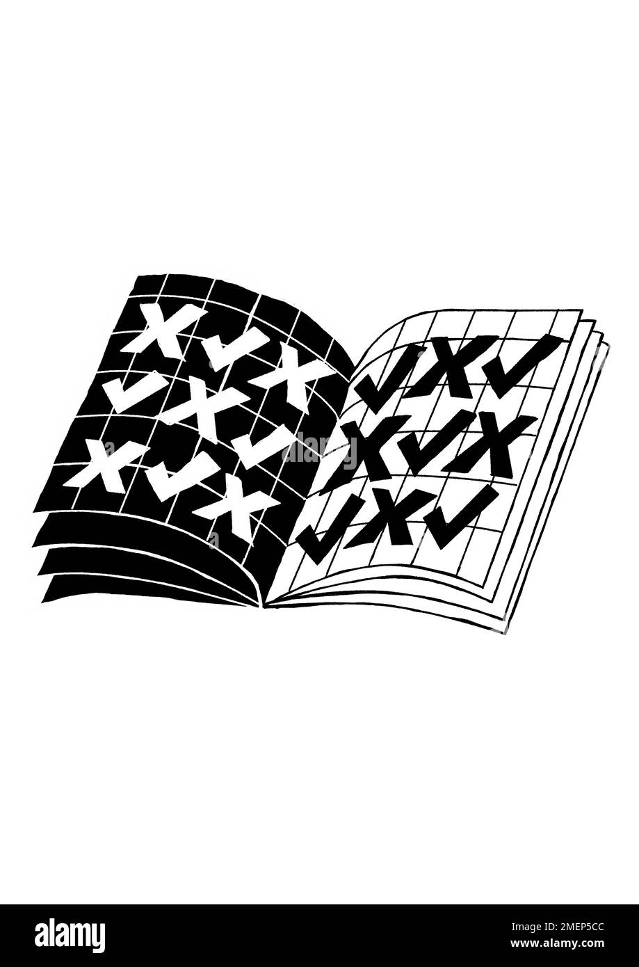 LA LOI DES GRANDS NOMBRES Banque D'Images