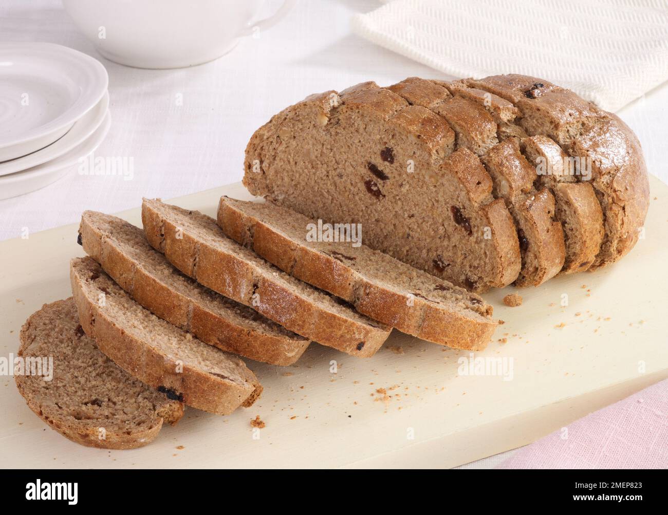 Pain de noisette et de seigle de raisin Banque D'Images