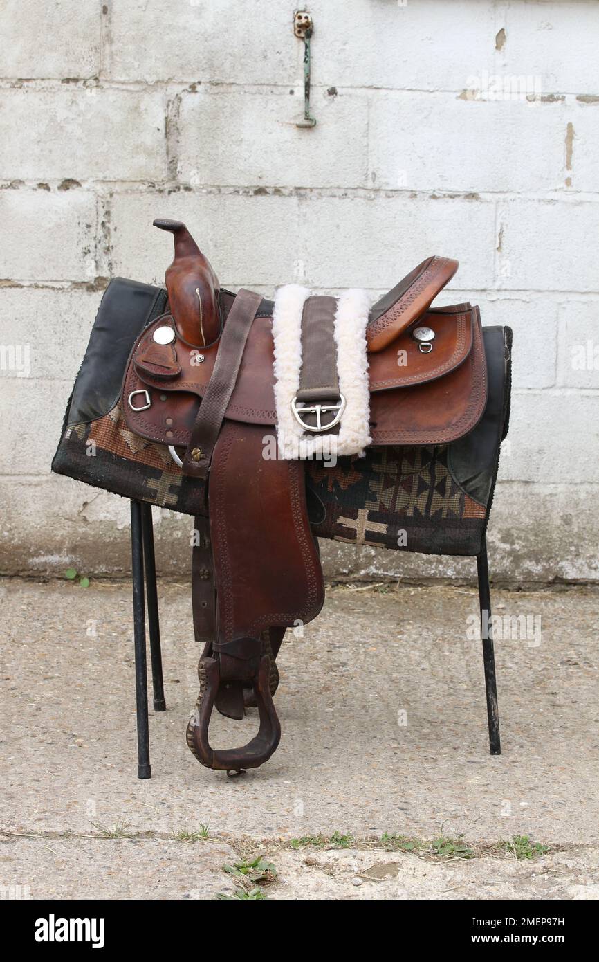 Couverture De Selle Western Show – Laine – Ranch – Neuve