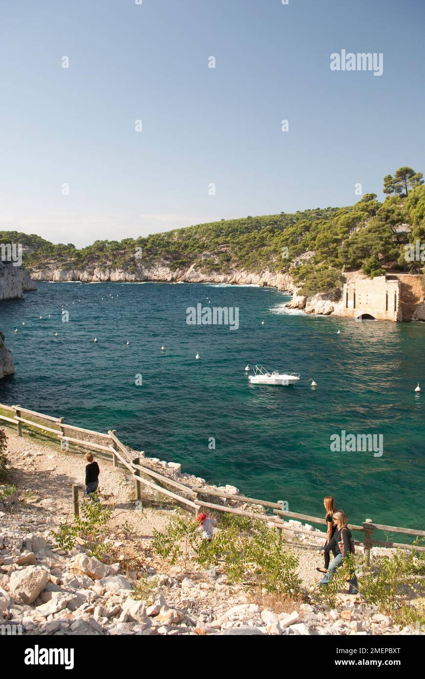 France, Bouches-du-Rhône, près de Marseille, Cassis, calanque à Port Miou Banque D'Images