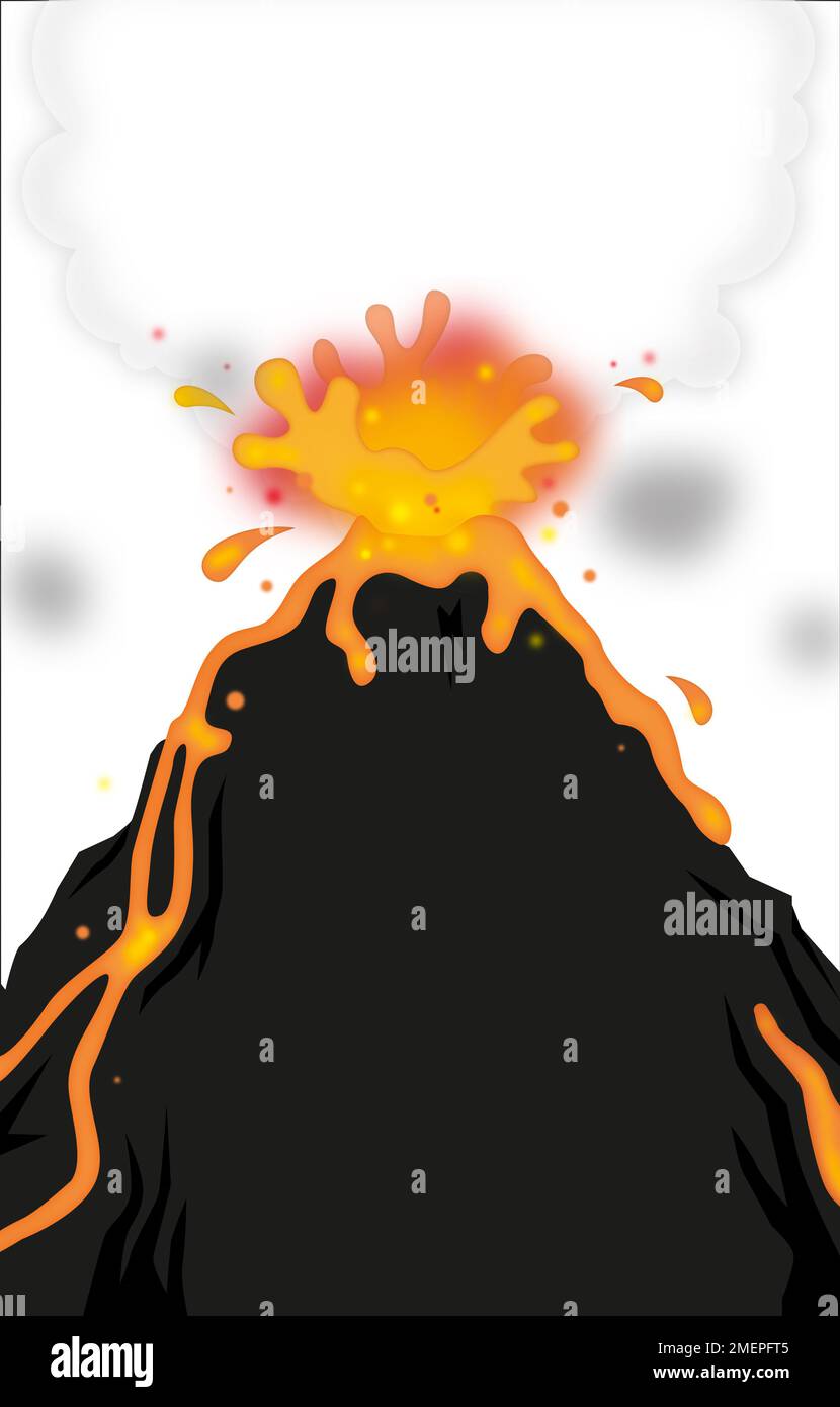 Quel est le temps - volcan Banque D'Images