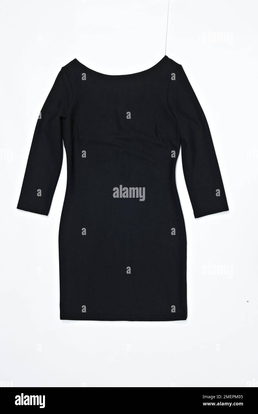 Robe noire unie à embelliser, gros plan Banque D'Images
