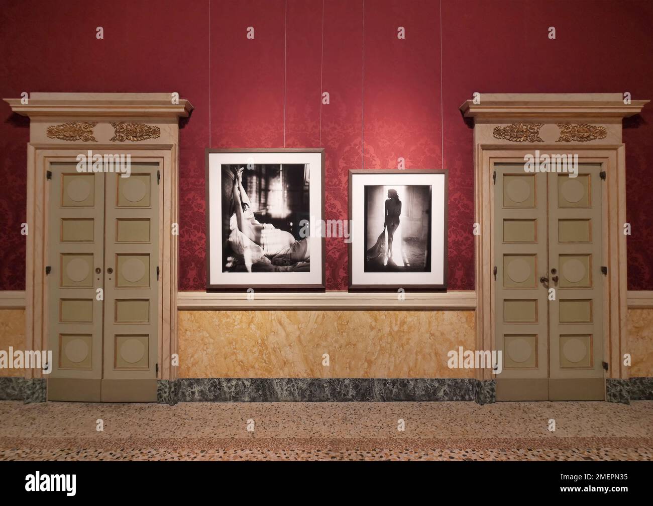 Exposition photographique de Vincent Peeters au palais royal de Milan, janvier 2023 Banque D'Images