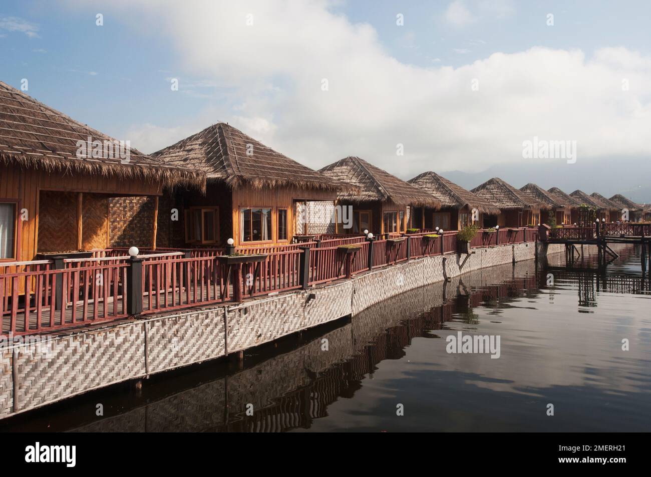 Myanmar, Myanmar de l'est, lac Inle, Inle Resort Banque D'Images