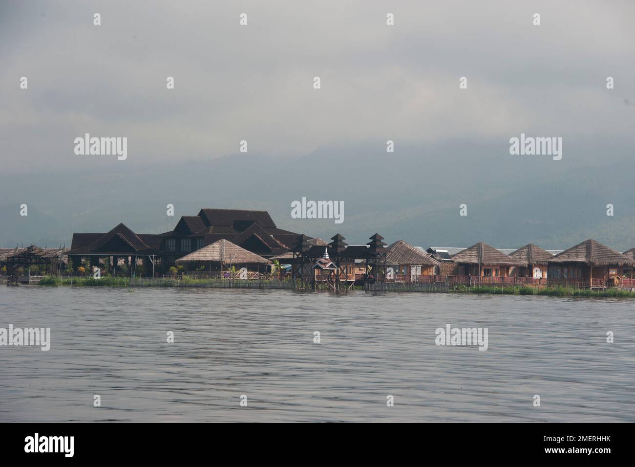Myanmar, Birmanie orientale, lac Inle, Inle Resort Banque D'Images