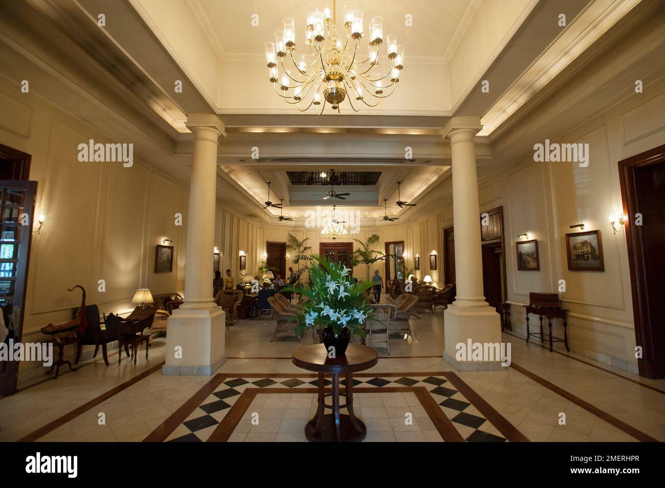 Myanmar, Yangon, centre-ville, Strand Hotel Banque D'Images
