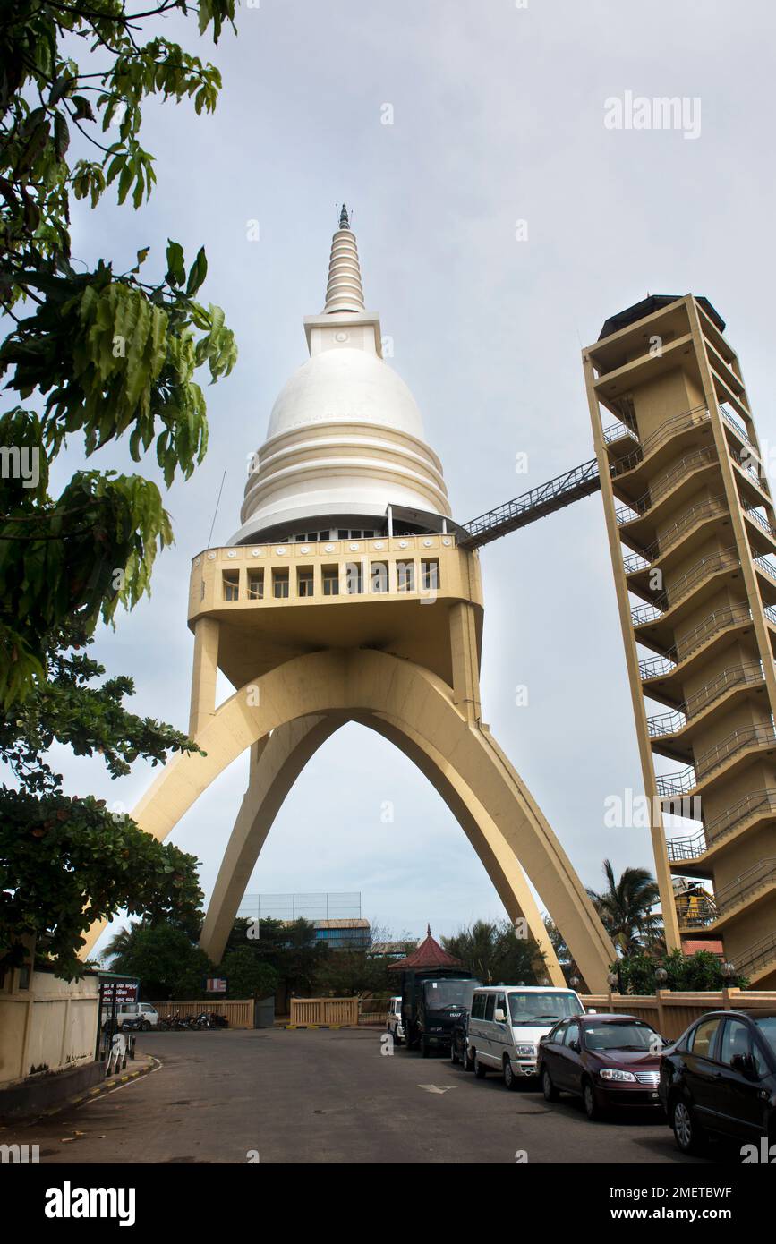 Chathya Road, Colombo, fort, Sambodhi chaitya, Sri Lanka, Province de l'Ouest Banque D'Images