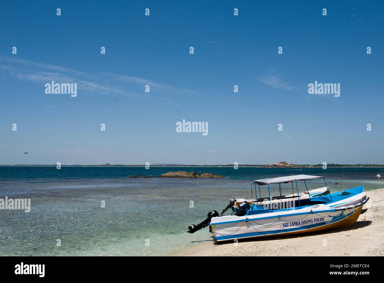 Province du Nord-est, île Pigeon, Sri Lanka, Trincomalee, parc national marin Banque D'Images