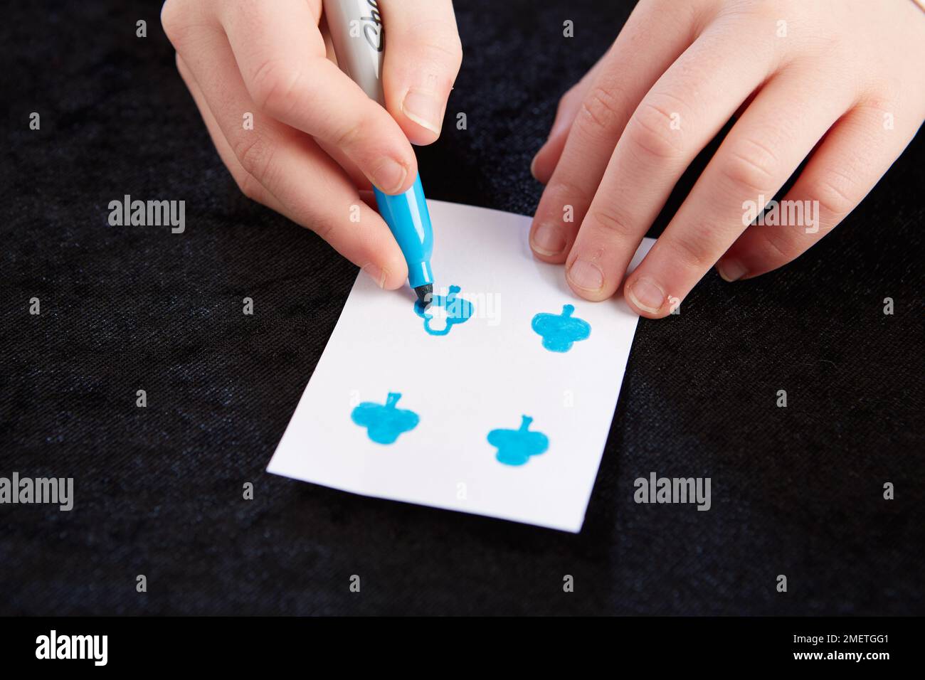 Préparation des cartes pour le tour de carte Banque D'Images