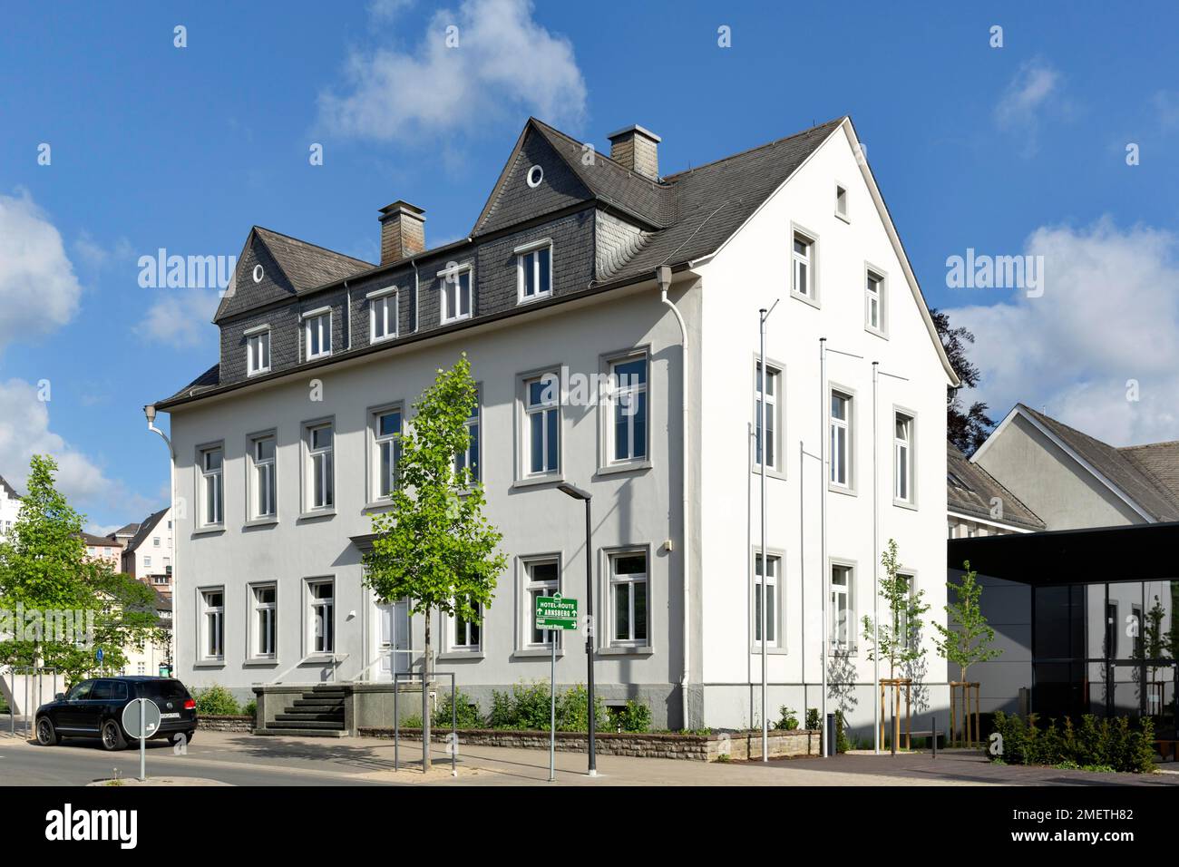 Chambre des métiers d'art Westphalie du Sud, ancienne villa du fabricant de vinaigre Cosack, Friedrichstadt, Arnsberg, pays aigre, Rhénanie-du-Nord-Westphalie Banque D'Images