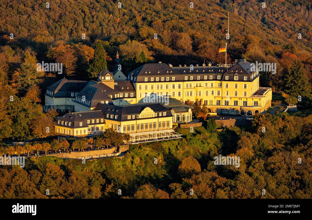 Hotel Petersberg, anciennement Guest House of the Federal Government, Siebengebirge, Koenigswinter, Rhénanie-du-Nord-Westphalie, Allemagne Banque D'Images