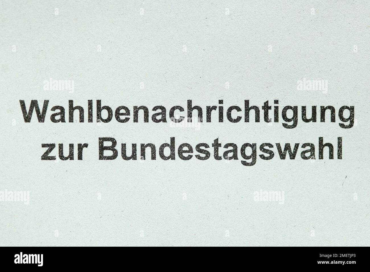 Notification des élections pour l'élection du Bundestag, Allemagne Banque D'Images