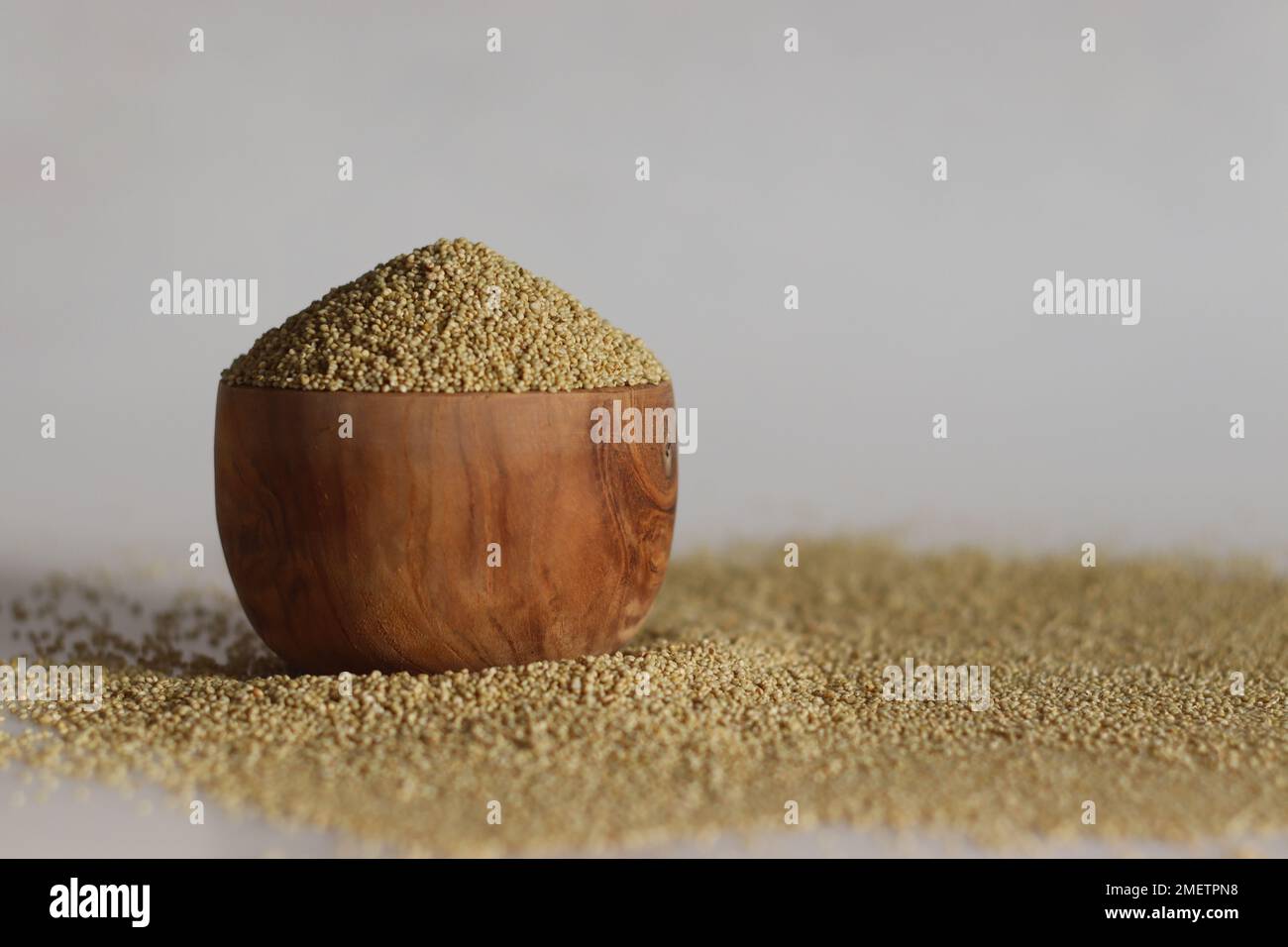 Millet brun, également connu sous le nom de Pla pul, Korale et Andakorra. C'est un jardin entièrement indigène à Andhra Pradesh et Karnataka et un millet rare avec beaucoup Banque D'Images