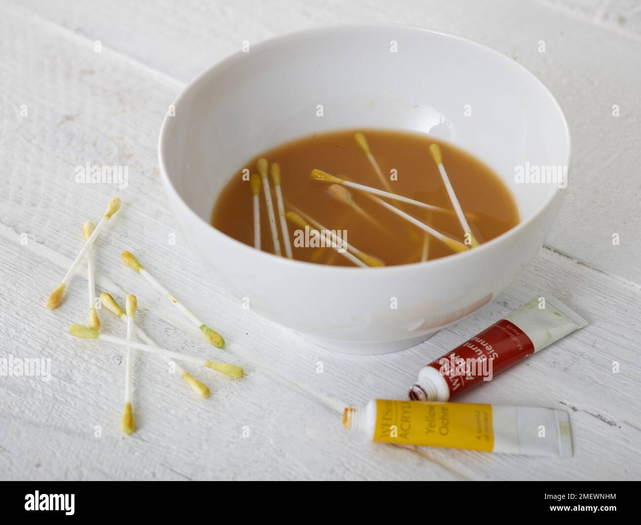 Papercraft Giant Poppy Steps Banque D'Images