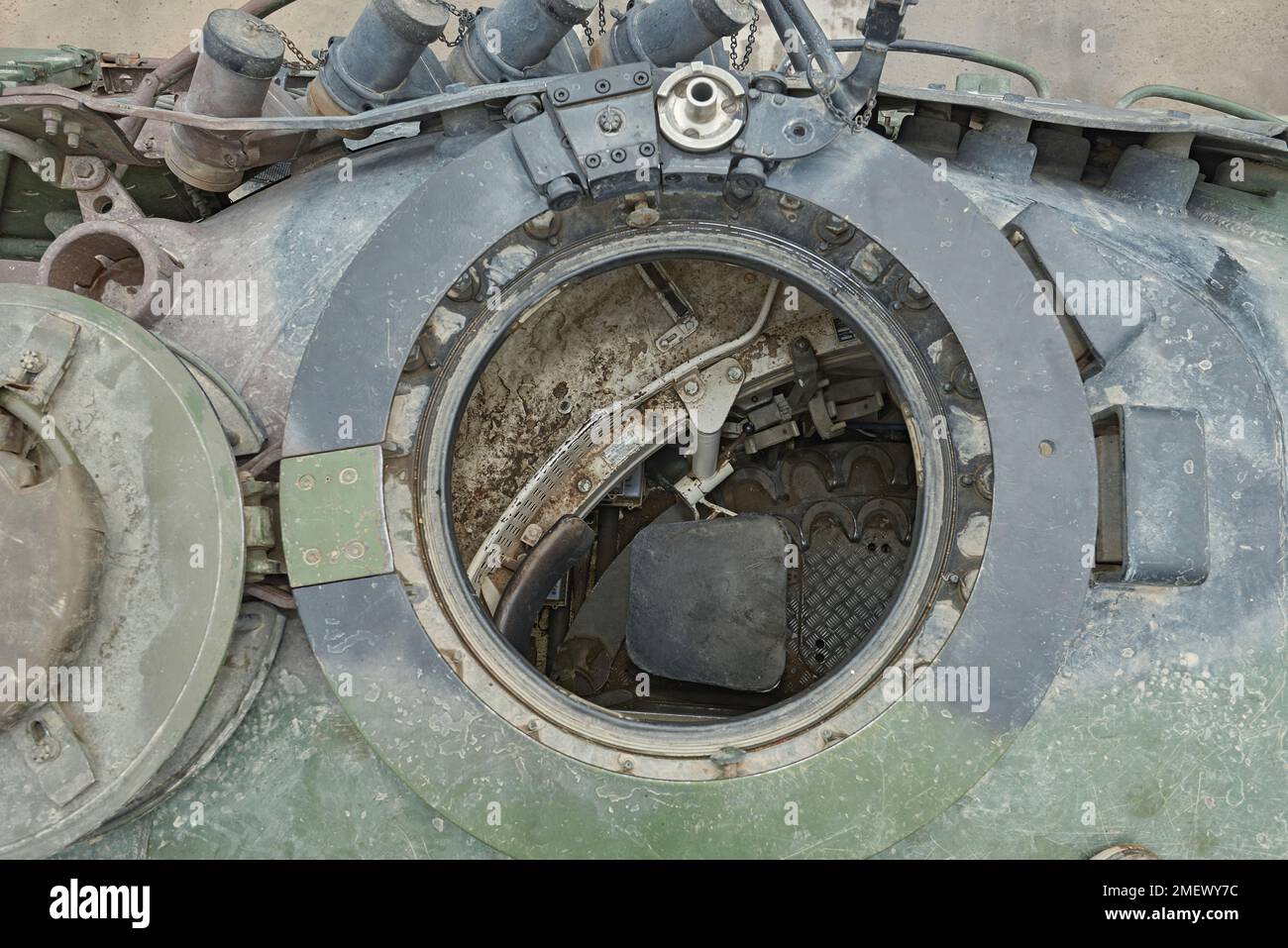 Leopard 1, trappe du chargeur (ouverte) Banque D'Images