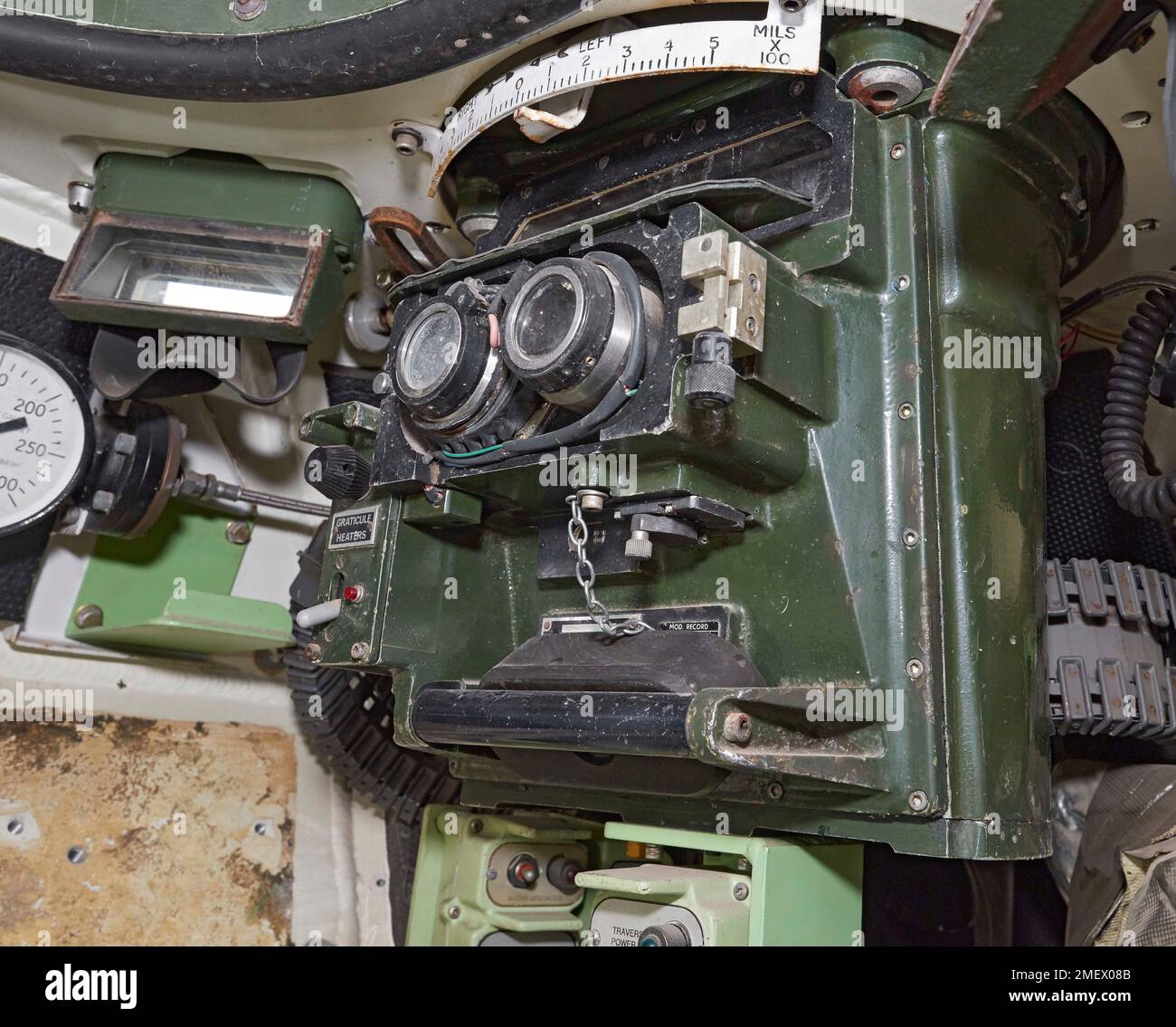 Cougar, vue du fusil du commandant Banque D'Images
