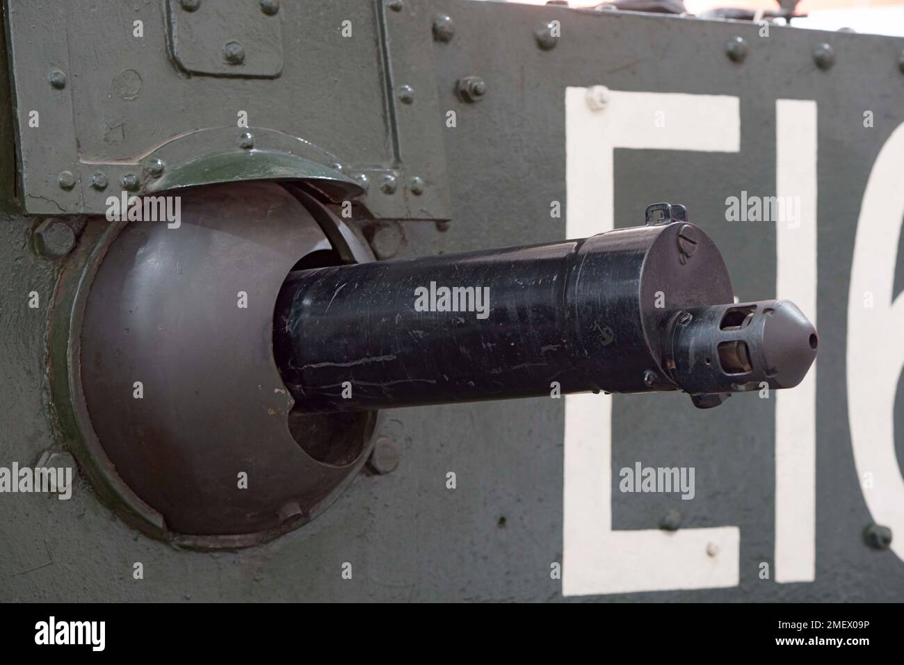Vickers Medium Mark I, mitrailleuse droite Banque D'Images