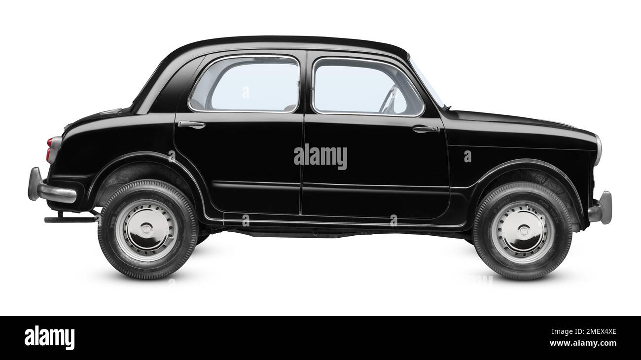 Fiat 1100, Italie, 1954. Produit par Premier automobiles Ltd. En 1954 pour le marché indien; roues câblées, moteur 7bhp, berline 4 portes avec portes-suicide, feux arrière en forme d'oeuf, deux mètres ronds dans le tableau de bord et calandre en aluminium. Banque D'Images