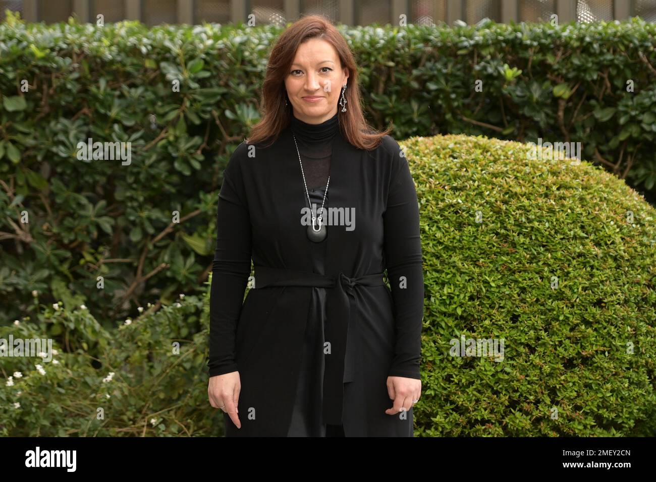 Roma, Italie. 24th janvier 2023. Ilaria Tuti participe à la photo de la fiction Rai 'Fiori sopra l'inferno' au centre Rai Viale Mazzini. Crédit : SOPA Images Limited/Alamy Live News Banque D'Images