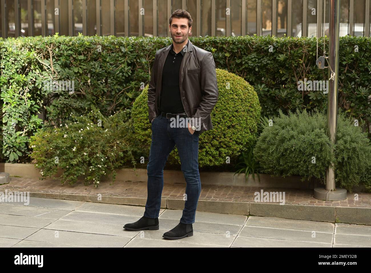 Roma, Italie. 24th janvier 2023. Mario Ermito participe à la photographie de la fiction Rai 'Fiori sopra l'inferno' au centre Rai Viale Mazzini. Crédit : SOPA Images Limited/Alamy Live News Banque D'Images