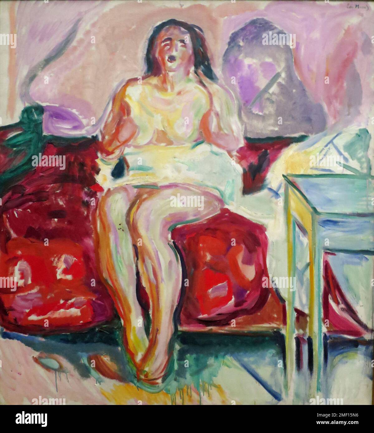 Matin, Ywn. Edvard Munch. 1913. Banque D'Images