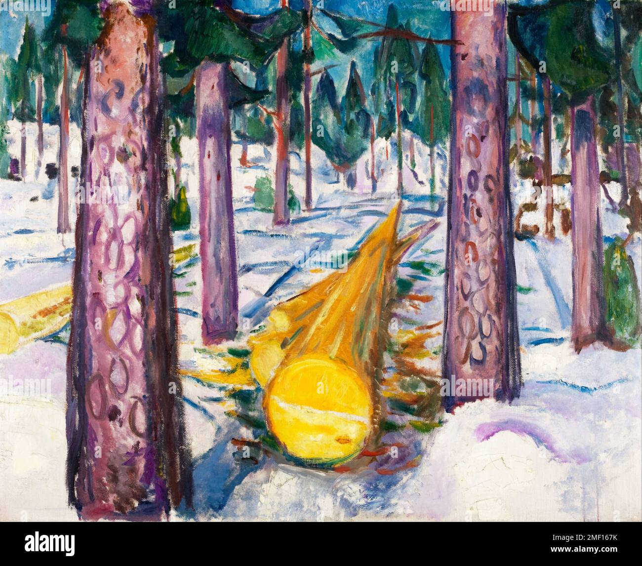 Le journal jaune. Edvard Munch. 1912. Banque D'Images