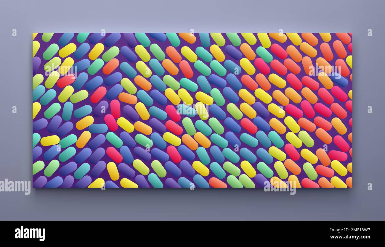 Arrière-plan abstrait avec des ovales de couleur. Illustration vectorielle. Illustration de Vecteur