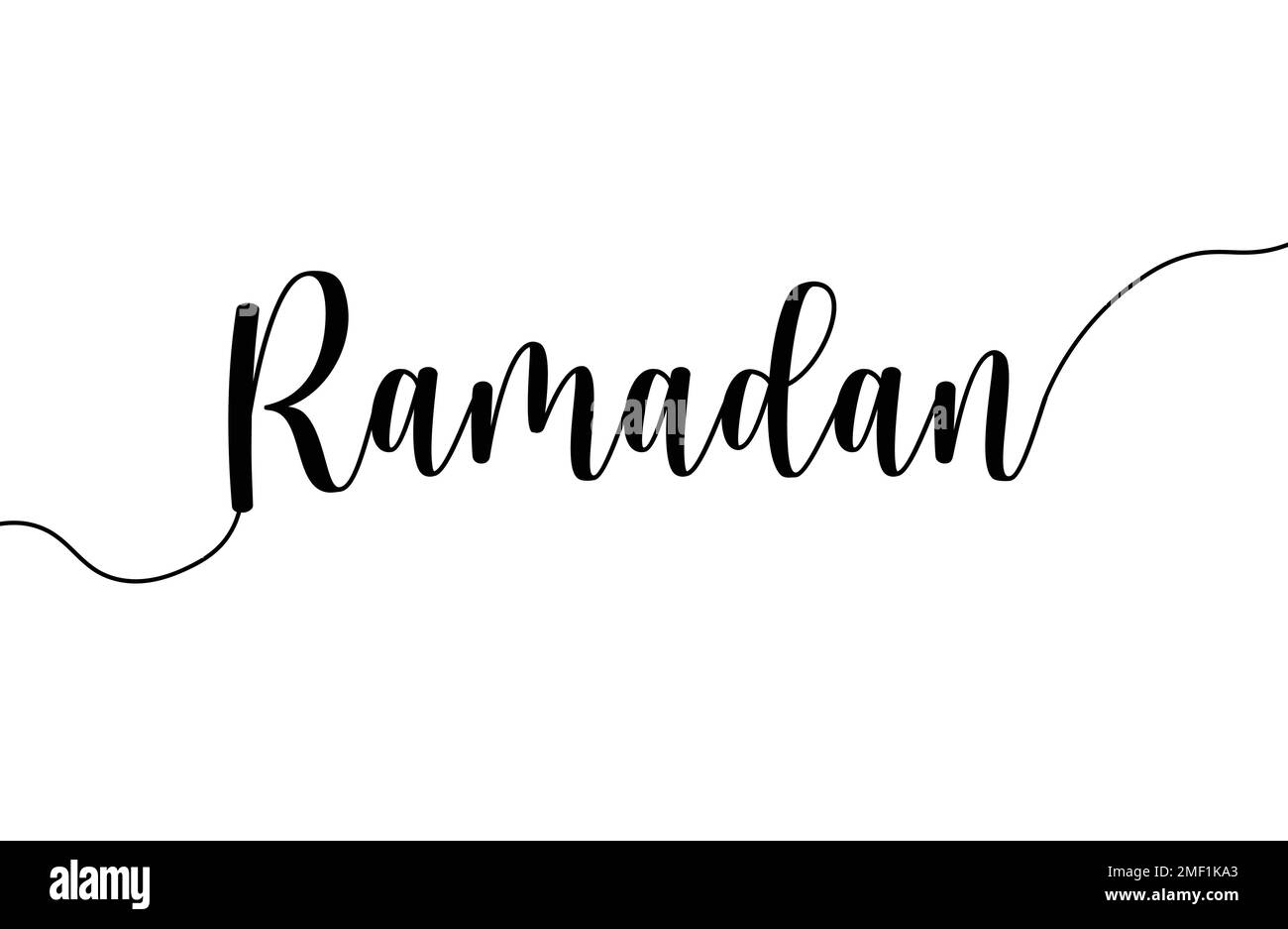 Texte de calligraphie de Ramadan pour carte de vœux et motif d'invitation à l'iftar. Illustration de Vecteur