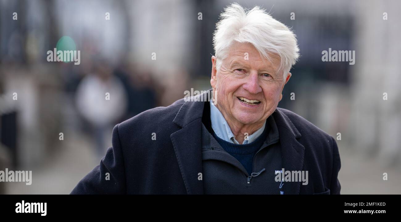 Londres, Royaume-Uni. 24th janvier 2023. Stanley Johnson, père de Boris Johnson, à l'extérieur du Cabinet, 70 Whitehall London crédit: Ian Davidson/Alay Live News Banque D'Images