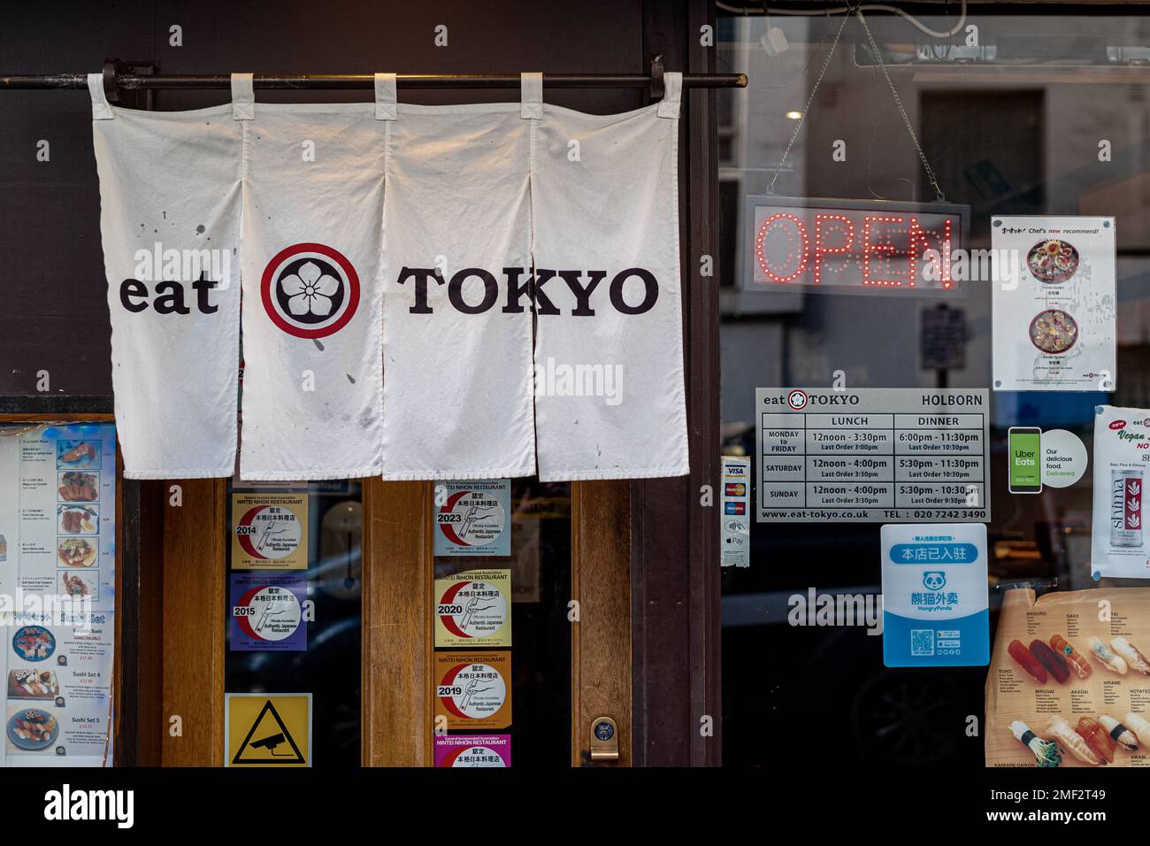EAT Tokyo London restaurant au 50 Red Lion Street, Holborn, Londres - des restaurants japonais avec des succursales à Tokyo, Londres et Düsseldorf Allemagne. Banque D'Images