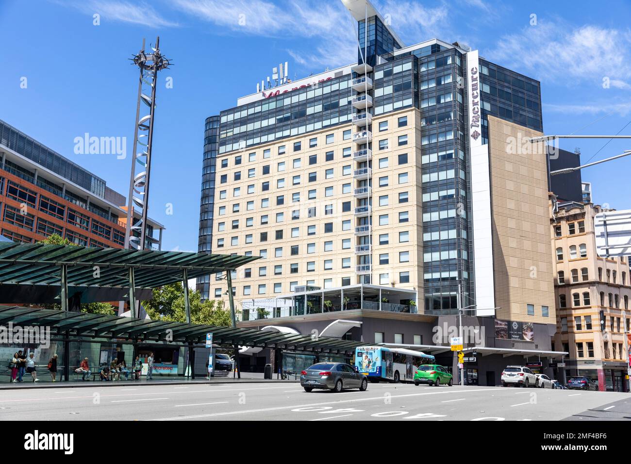 Hôtel Mercure à Railway Square, Chippendale, centre-ville de Sydney, Nouvelle-Galles du Sud, Australie Banque D'Images