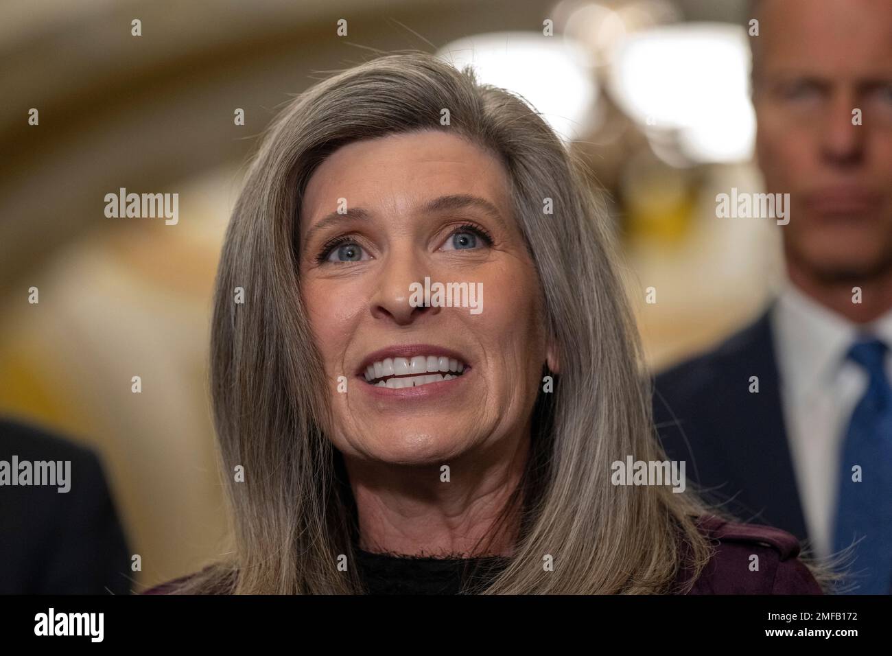 Le sénateur américain Joni Ernst (républicain de l'Iowa) fait des ...
