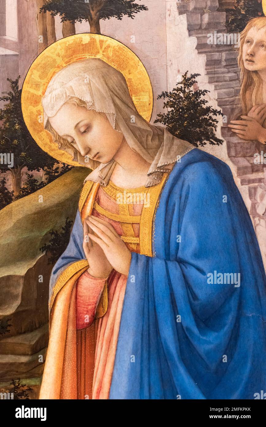 Portrait Renaissance de la Vierge Marie Banque D'Images