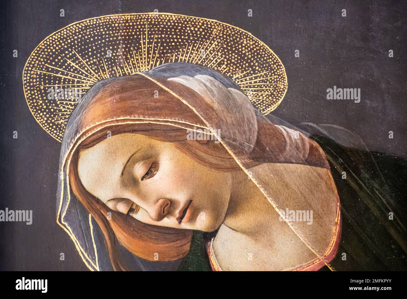 Portrait Renaissance de la sainte-femme catholique Banque D'Images