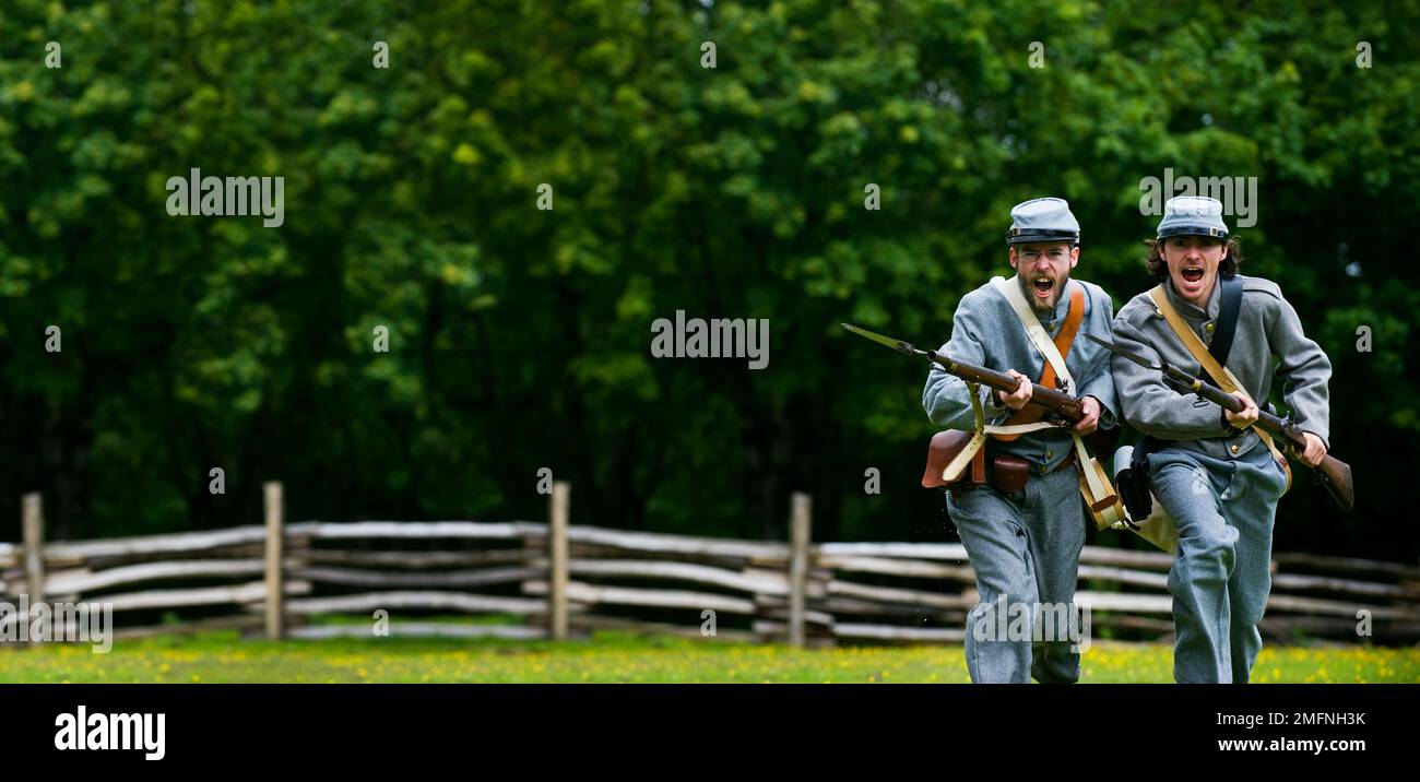 4th juillet, fête de l'indépendance au Ulster American Folk Park, Comté de Tyrone, Irlande du Nord Banque D'Images