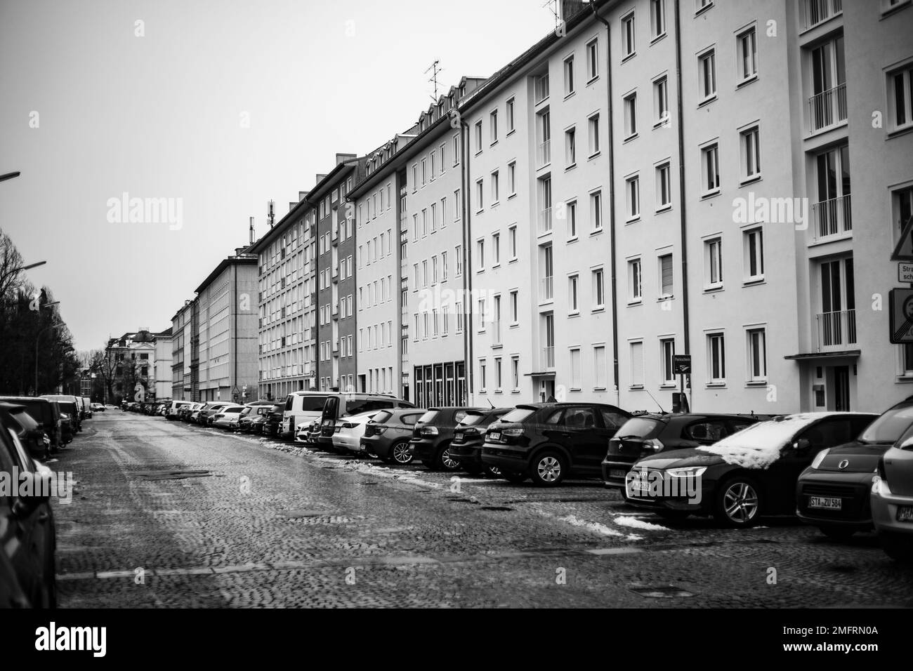 Propriété résidentielle vue sur 25 janvier 2023 à Munich, Allemagne. (Photo par Alexander Pohl/Sipa USA) Banque D'Images
