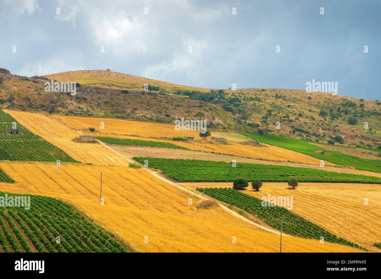 Paysage sicilien. Banque D'Images Paysage sicilien. Banque D'Images