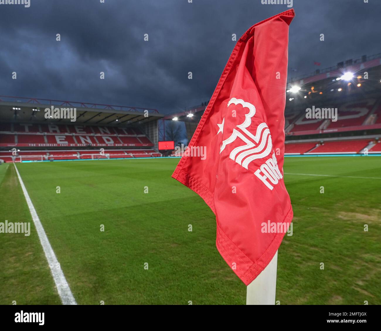 Nottingham, Royaume-Uni. 25th janvier 2023. Une vue générale de la ville Ground devant la Carabao Cup semi-finales Match Nottingham Forest vs Manchester United à City Ground, Nottingham, Royaume-Uni, 25th janvier 2023 (photo de Craig Thomas/News Images) à Nottingham, Royaume-Uni le 1/25/2023. (Photo de Craig Thomas/News Images/Sipa USA) crédit: SIPA USA/Alay Live News Banque D'Images