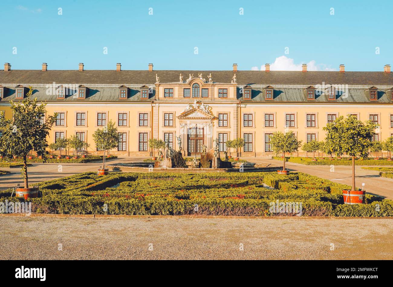 Les Jardins de Herrenhausen Herrenhausen Palace situé à Hanovre, Allemagne Banque D'Images