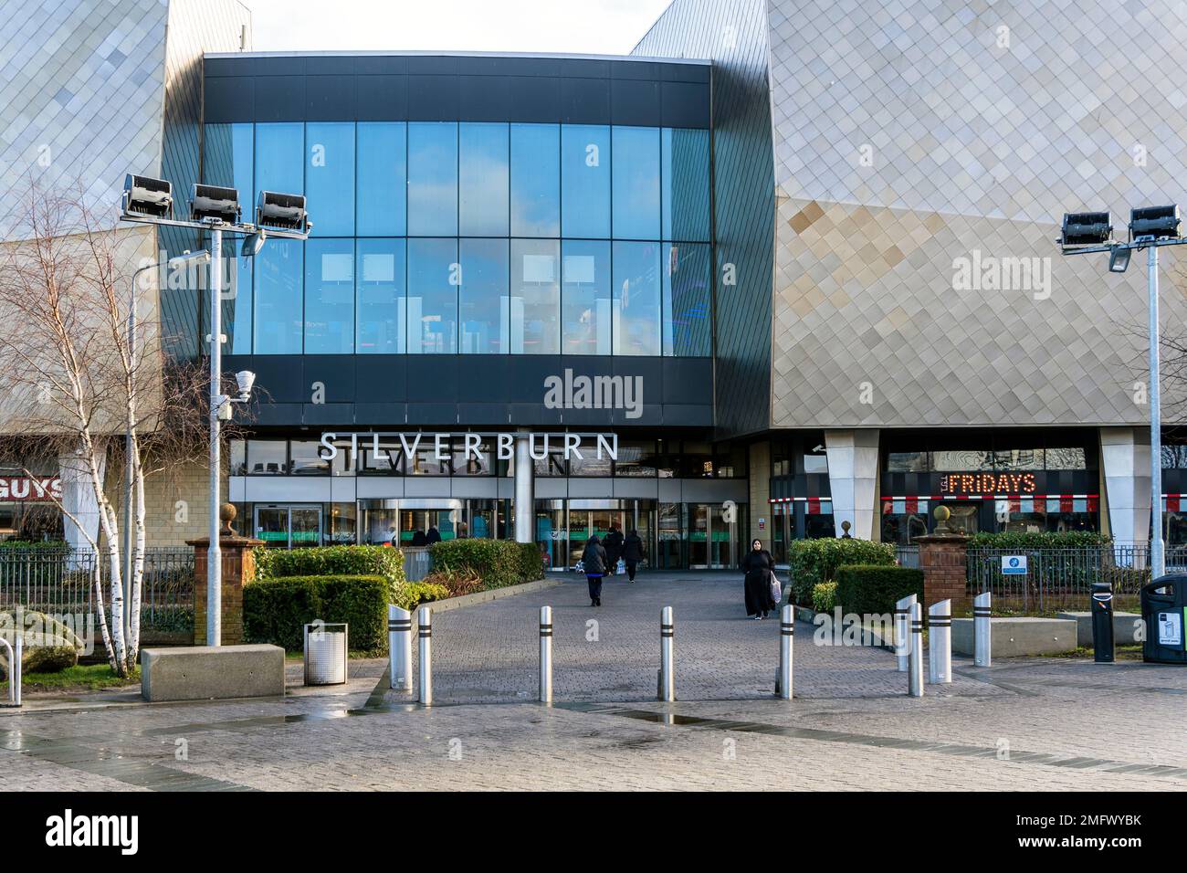 Entrée au centre commercial Silverburn, Pollok, Glasgow, Écosse, Royaume-Uni Banque D'Images