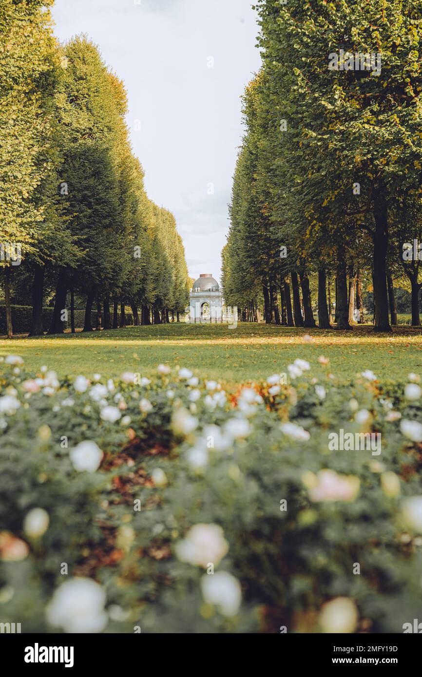 Les magnifiques jardins Herrenhausen du palais Herrenhausen sont situés à Hanovre, en Allemagne Banque D'Images