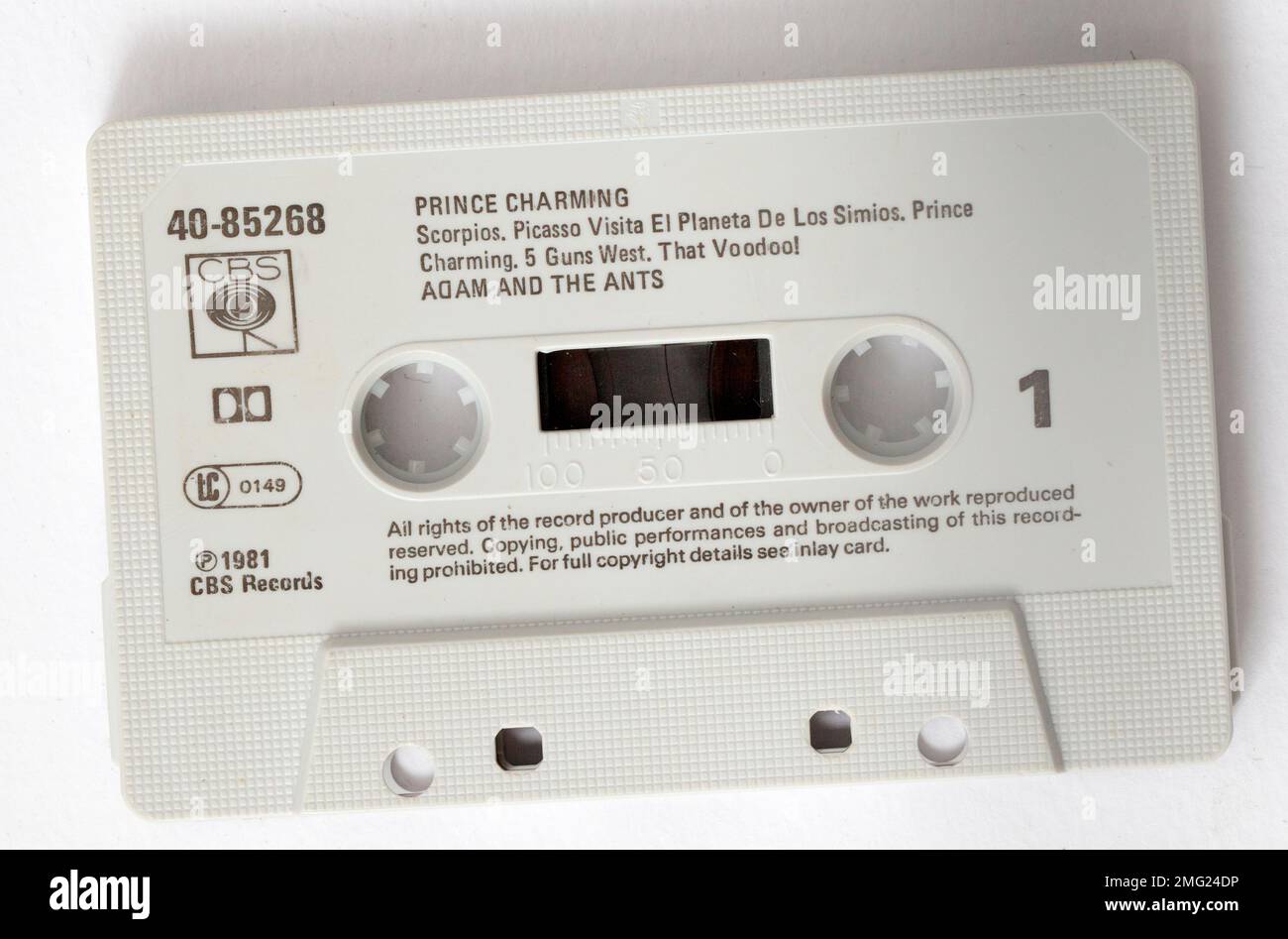 Adam et The Ants Prince Charming Music cassette Banque D'Images