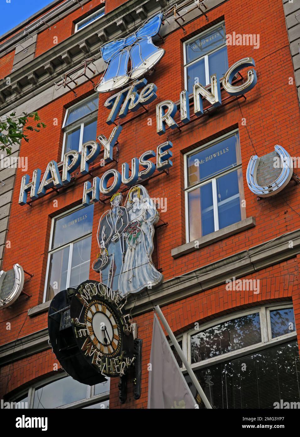 The Happy Ring House, McDowells Jewelers, 3 O'Connell Street Upper, North City, Dublin 1, D01 CD9, Eire, Irlande Banque D'Images