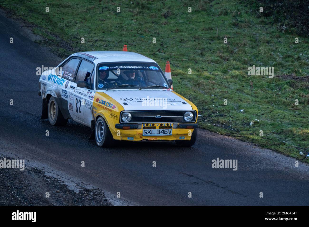 MGJ Engineering circuit Rally Brands Hatch janvier 2023 Banque D'Images