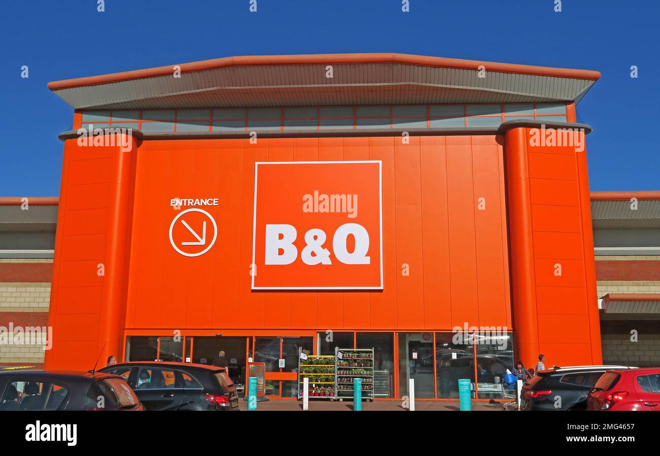 B&Q, Delph LN, Newton Rd, Winwick, Warrington, Cheshire, Angleterre, Royaume-Uni, WA2 8RD Banque D'Images