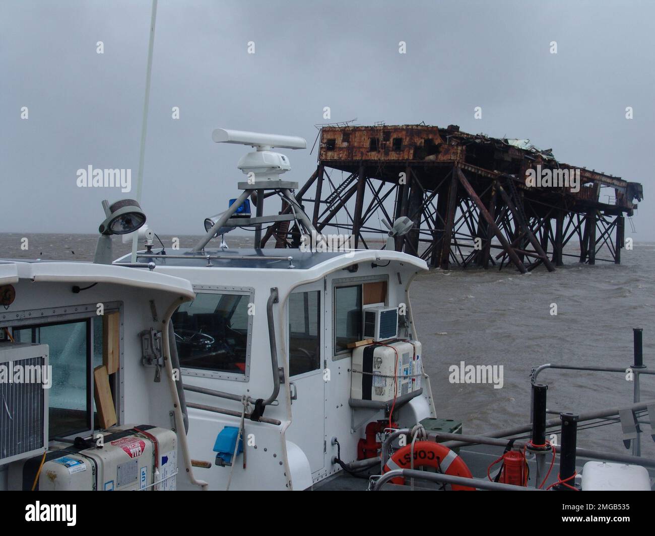 Personnel de la Garde côtière - Katrina et Rita - 26-HK-337-40. Ouragan Katrina Banque D'Images