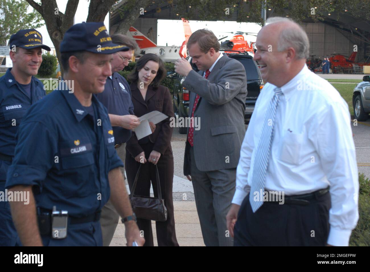 Visite de surveillance de la délégation du Congrès - 26-HK-7-18. Ouragan Katrina Banque D'Images